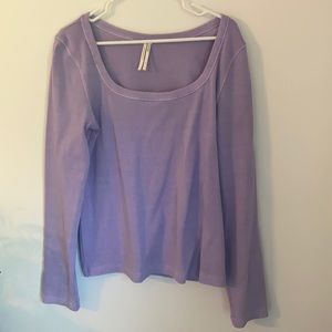 Anthropologie scoop-neck long sleeve